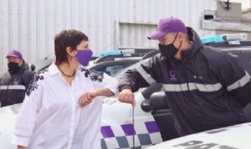 Mayra Mendoza presentó nuevos patrulleros