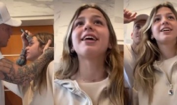 El Polaco le hizo un retoque estético a su hija y la reacción de la adolescente fue desopilante