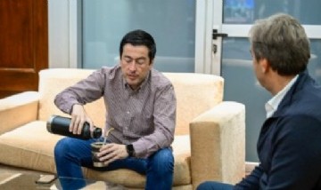 Leonardo Nardini recibió a Leonardo Boto en Malvinas Argentinas y destacó el trabajo conjunto en obras hídricas