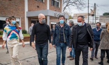 San Isidro: Larreta y Posse recorrieron el centro comercial en apoyo a Santilli