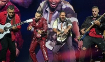 El grupo Aventura de Romeo Santos pospuso su show en Vélez por mal clima