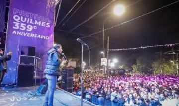 Mayra Mendoza encabezó el festival "Somos Quilmes" con cierre de Damas Gratis