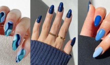 Navy blue nails: la tendencia en uñas que vas a querer hacerte el 2025