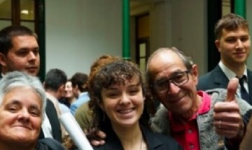 Se recibió de ingeniera en la UNLP y le dedicó el título a Vidal por su frase sobre los pobres y la universidad