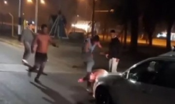 Imágenes sensibles: un joven fue brutalmente golpeado a la salida de un boliche en Batán