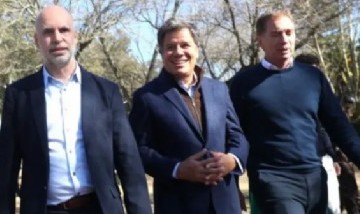 Larreta y Santilli sumaron el apoyo de Manes: "Horacio puede encarar el desarrollo de una vez"