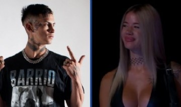 L-Gante presentó en público a su nueva novia modelo: "Es esa bomba rubiecita"