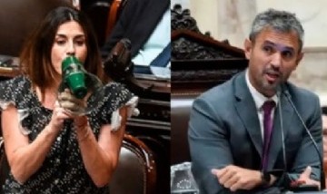 Marcela Pagano usó un megáfono en plena sesión y acusó a Martín Menem de fascista