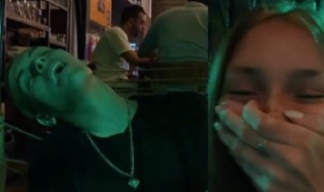 Un joven se quedó dormido en una cita: "Ni siquiera terminó el segundo trago"