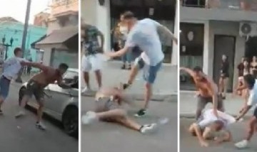 ¡Lo podés matar!: brutal pelea a la salida de un boliche en San Pedro