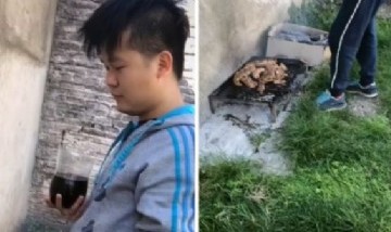 Haciendo asado y tomando vino: el chino argentino que se hizo viral en TikTok