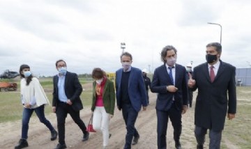Cafiero visitó Chaco e inauguró junto a Jorge Capitanich una Planta de Tratamiento de Residuos Cloacales