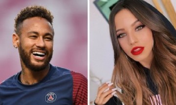 Emilia Mernes, la cantante argentina, y Neymar pasaron fin de año juntos en su fiesta VIP