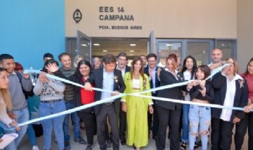 Se inauguró el nuevo edificio de la Escuela Secundaria N° 14 de Campana