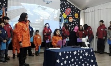 Antártida: alumnos de la Base Esperanza conversaron con un astronauta en el espacio