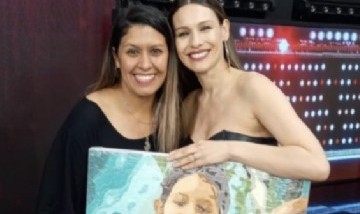 Conmovedor: Una artista pintó un cuadro de Blanca y se lo regaló a Pampita