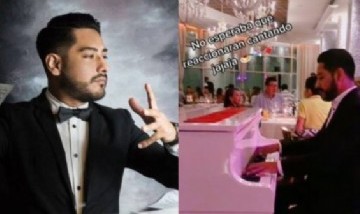 Un pianista tocó "Mi bebito fiu fiu" en un restaurante y así reaccionaron comensales