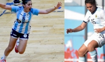 La mendocina de 16 años que brilla en las selecciones juveniles de fútbol y handball