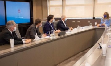 Galmarini y el presidente de FONPLATA analizaron los avances de las obras de agua potable