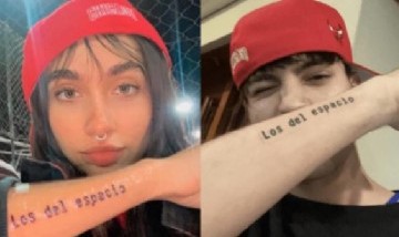 Lejos de los rumores de crisis, María Becerra y Rusherking se tatuaron juntos