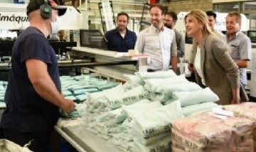 Cañuelas: la intendenta Marisa Fassi y el ministro bonaerense Pablo López recorrieron el Parque Industrial