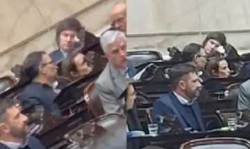 Insólito: Javier Milei se durmió durante la sesión de Ganancias en la Cámara Baja
