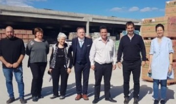 El director del Banco Provincia, Sebastián Galmarini, visitó la empresa Ventas Mat en Ramallo
