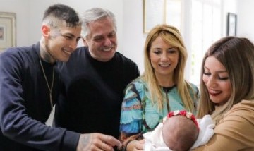 L-Gante le presentó a su hija Jamaica a Alberto Fernández en la Quinta de Olivos