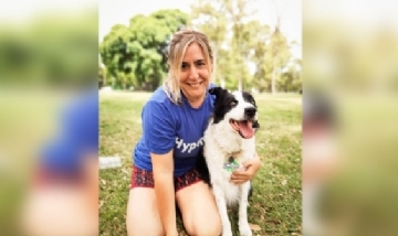 Carla y Kiro disfrutando la tarde en CABA.