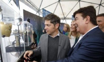 Kicillof, Espinoza y Magario inauguraron Expo "Hecho en MTZ" para mostrar el potencial tecnológico y productivo de La Matanza