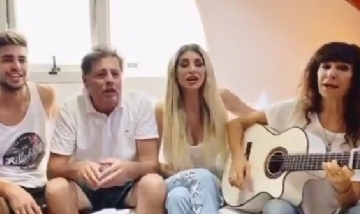 La familia Xipolitakis le puso música a la cuarentena con una canción contra el coronavirus