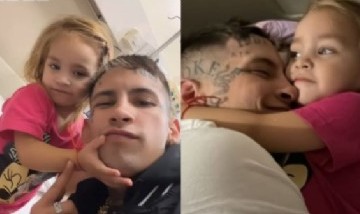 L-Gante visitó a su hija Jamaica internada en el Hospital Garrahan: la sorpresa que recibió