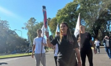 La antorcha de los Juegos Suramericanos de la Juventud llegó a Rosario