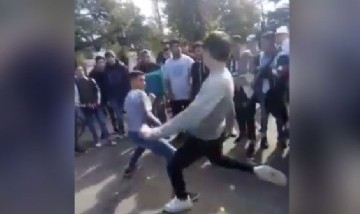 Video: Feroz pelea entre alumnos de dos colegios de General Rodríguez