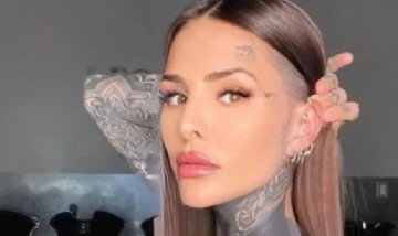Cande Tinelli se hizo unos particulares tatuajes en la cara: el video