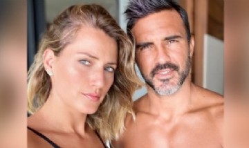 Mica Viciconte compartió un divertido post de Fabián Cubero usando su vestido en la playa