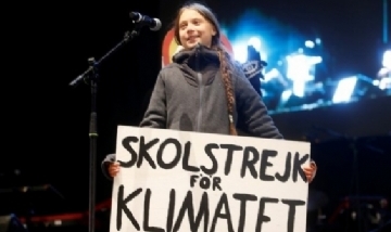 Greta Thunberg y Javier Bardem en la Cumbre del Clima