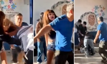 Brutal pelea entre alumnas frente a una escuela en Neuquén