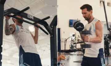Messi cumplió 39 años entrenando y llegó a la fecha como máximo goleador histórico de los Mundiales