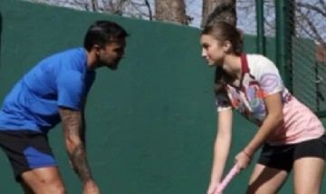 Fabián e Indiana Cubero protagonizaron juntos una campaña de ropa deportiva