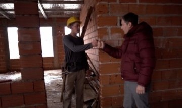 Fernando Gray recorrió la obra de ampliación de la Escuela Secundaria N.° 63