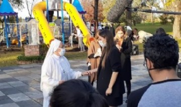Pampita y un conmovedor video luego de inaugurar la plaza de Blanquita