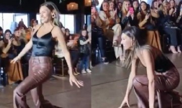 Pampita se cayó mientras desfilaba en Córdoba: su reacción viral y la reflexión en redes