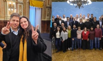 Kicillof se reunió con gremios estatales bonaerenses en el Salón Dorado