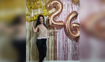Yuleima festejando sus 26 en Santiago, Chile.