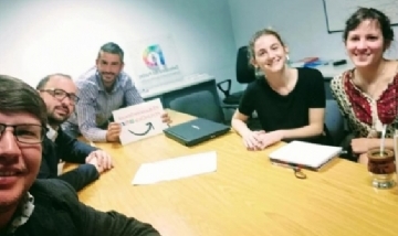 Nazareno La Gamba en la "Defensoría del pueblo" de CABA