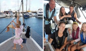 Familia recorre el mundo en su barco durante la pandemia para aislarse de los contagios