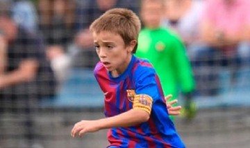 Pedrito Juárez, el argentino de 8 años que hace goles como Messi, salió campeón con el Barcelona