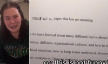 Joven envía un informe a su maestra con un mensaje por error y sorprende a todos en Tik Tok