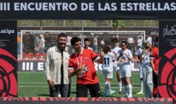 Mirá el golazo que convirtió Sebastián Yatra en el partido de los Premios Platino